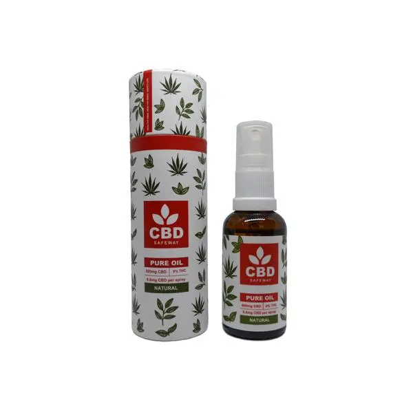 Pure Oil' Broad Spectrum 2400MG MCT Oil Spray 30ml - Natural