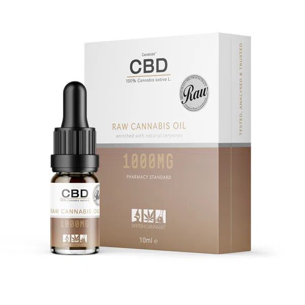 BRITISH CANNABIS™ - Canabidol® 1000mg RAW CBD Cannabis Oil 