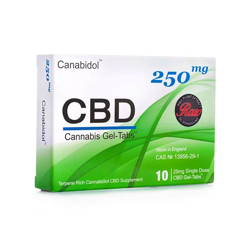 British Cannabis - Canabidol - CBD Raw Gel Tabs - 250mg