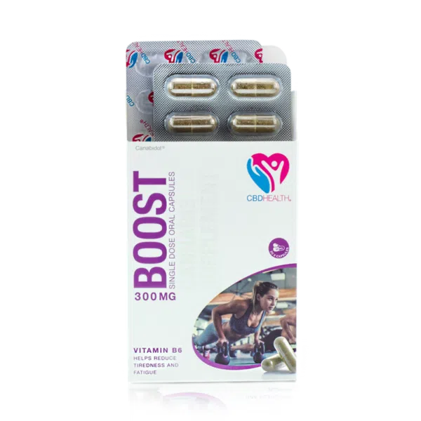 CBD HEALTH® Capsules – BOOST (30 x Capsules) – 300mg