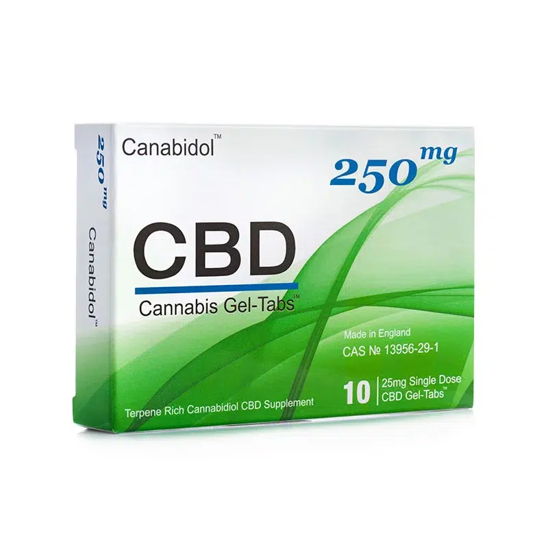 British Cannabis - Canabidol - CBD Gel Tabs - 250mg 