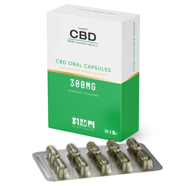 100% Cannabis Capsules (30 x 10mg Capsules) – 300mg