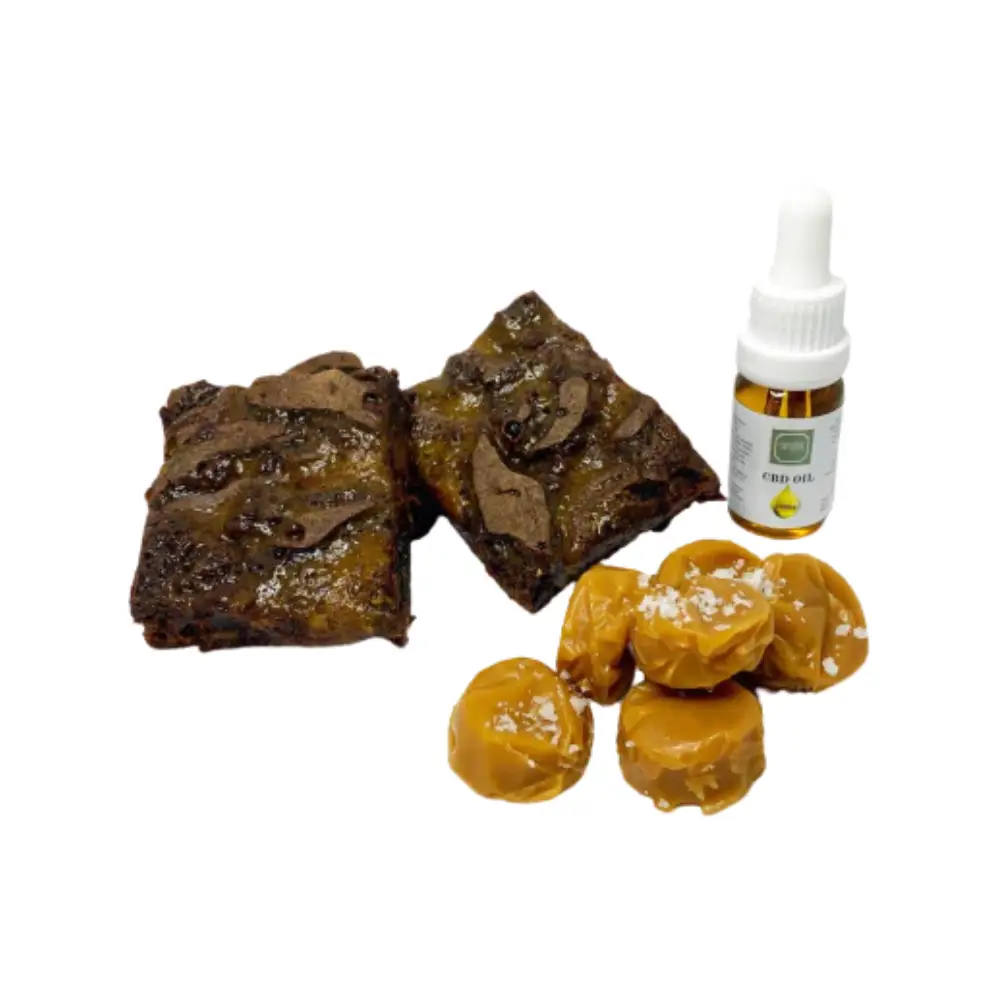 Organic Secrets CBD Infused Brownies - Salted Caramel (20mg CBD per brownie)