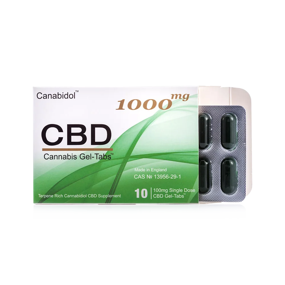 Canabidol™ CBD Gel-Tabs™ (10 x Gel-Tabs) – 1000mg