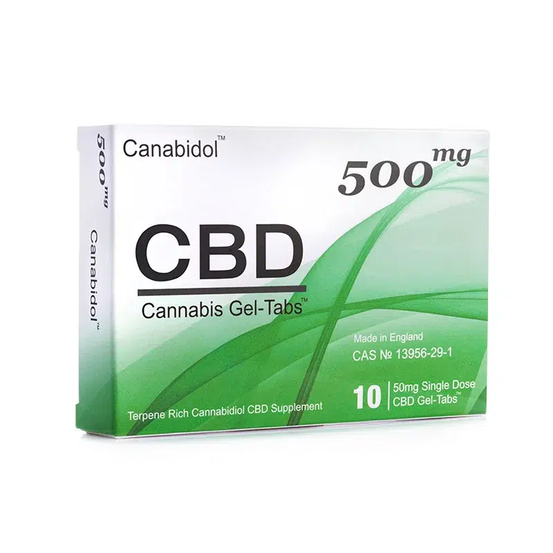 Canabidol™ CBD Gel-Tabs™ (10 x Gel-Tabs) – 500mg