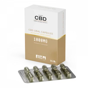 100% Cannabis Capsules (30 x 33mg Capsules) – 1000mg
