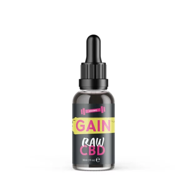 GAIN Cannabis Oil RAW (30ml CBD Oral Dropper) - 4500mg - BRITISH CANNABIS