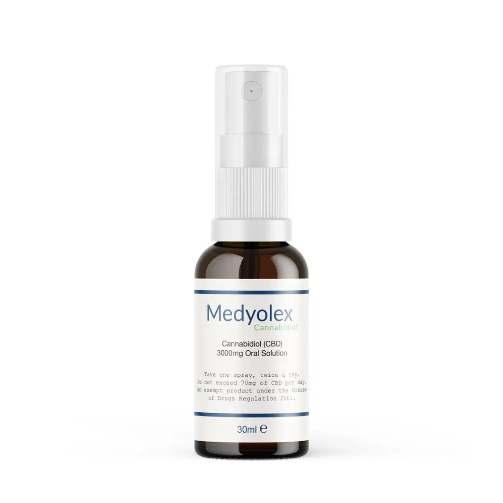 Medyolex CBD Oil (30ml Pharmacy Spray) - 3000mg - BRITISH CANNABIS