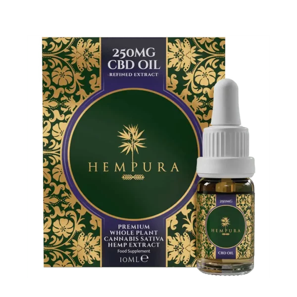 Hempura Refined (10ml CBD Oil Dropper) – 250mg