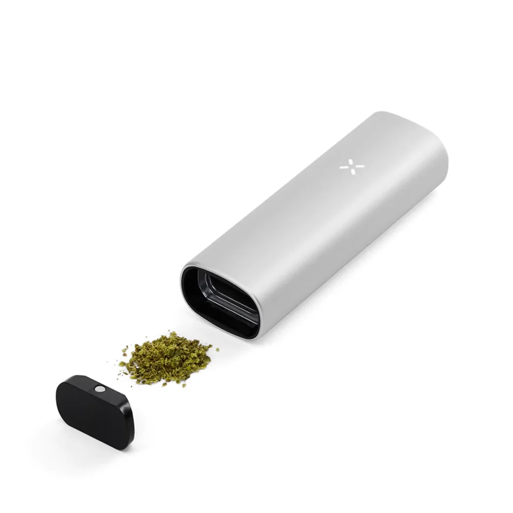 PAX mini silver device with flower
