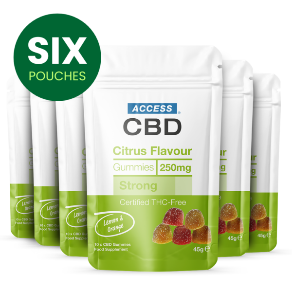 CBD Gummies UK Citrus 1500mg (60x25mg)