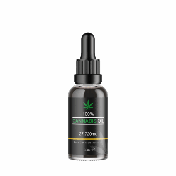 Pure 100% Cannabis Oil RAW (10ml Oral Dropper) – 9,240mg