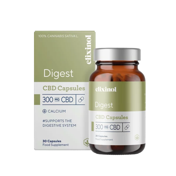 Elixinol Digest CBD Capsules (30 x 10mg Capsules)- 300mg