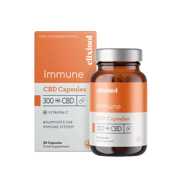 Elixinol Immune CBD Capsules (30 x 10mg Capsules)- 300mg