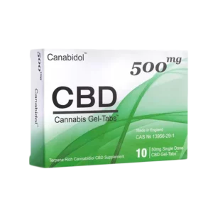 Canabidol™ CBD Gel-Tabs™ (10 x Gel-Tabs) – 500mg