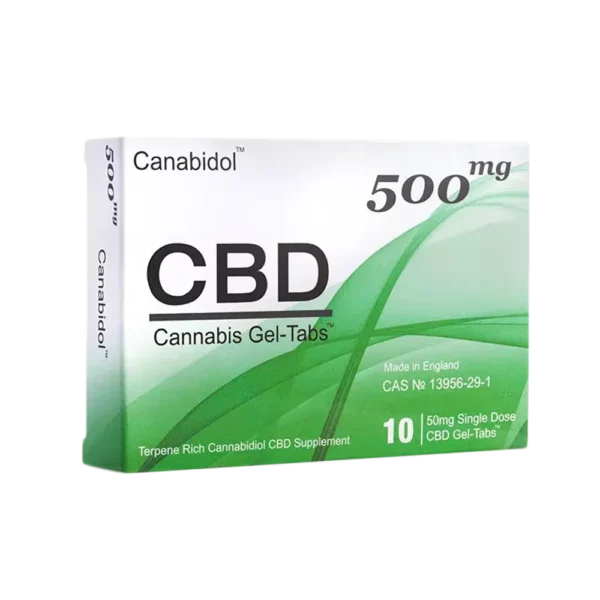 Canabidol™ CBD Gel-Tabs™ (10 x Gel-Tabs) – 500mg