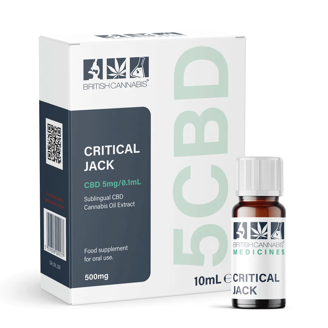 5CBD Critical Jack Full Plant Extract CBD Cannabis Oil 500mg