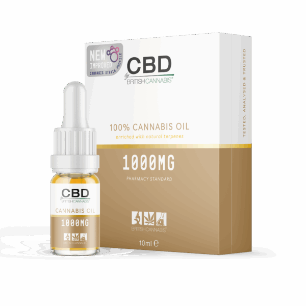 Refined 100% Cannabis Oil (10ml CBD Oral Dropper) - 1000mg