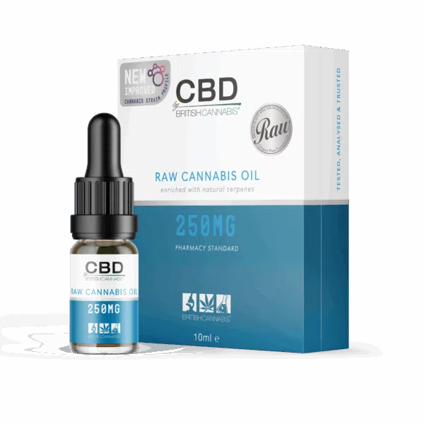 RAW 100% Cannabis Oil (10ml CBD Oral Dropper) - 250mg