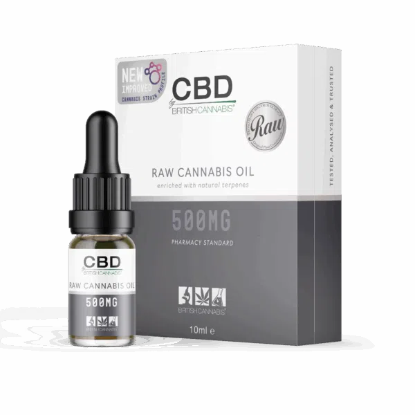 RAW 100% Cannabis Oil (10ml CBD Oral Dropper) - 500mg