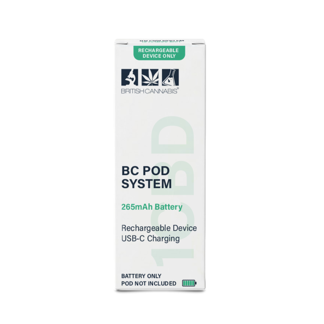1BC Pod System Device rechargeable CBD vape battery with USB-C charging