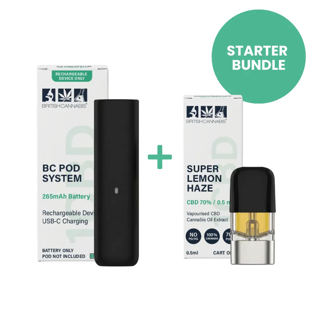 Super Lemon Haze CBD Pod & BC Pod System Starter Bundle